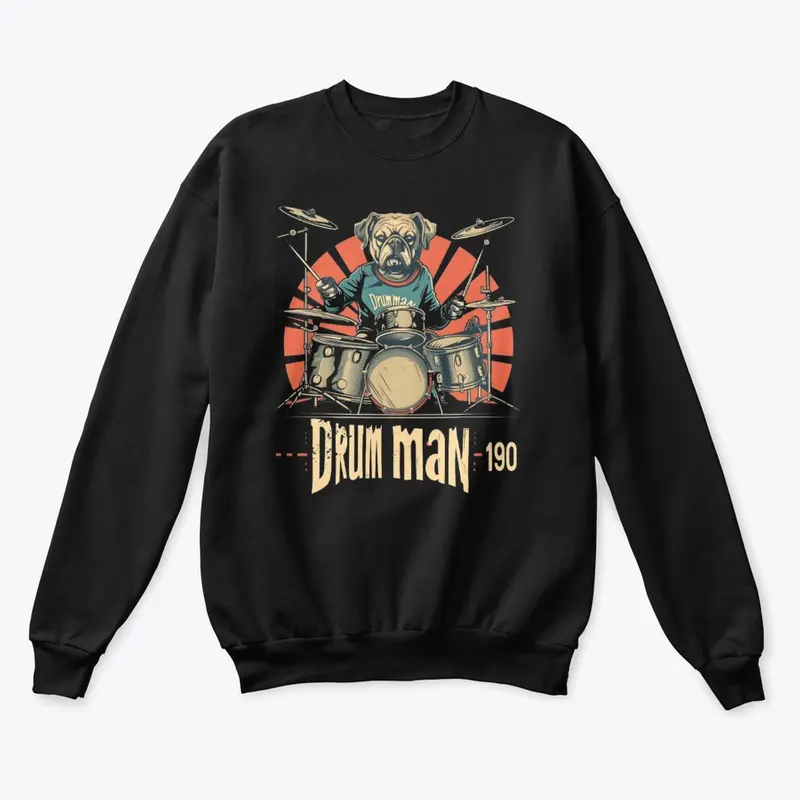 DM190-Drum Dawg 1 Crew Neck Sweatshirt