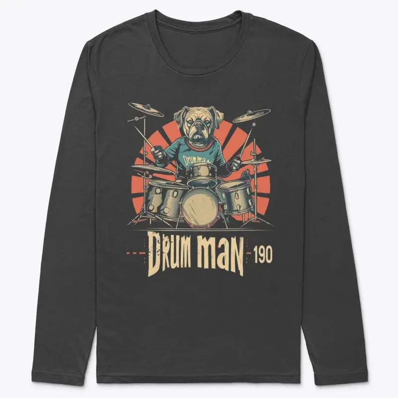 DM190-Drum Dawg 1 Premium Long Sleeve